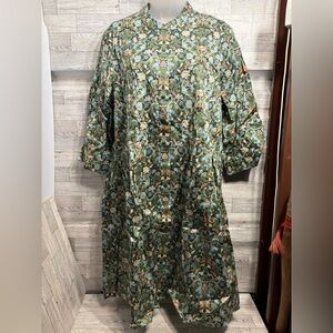 Tuckernuck Green and Blue Floral Dress